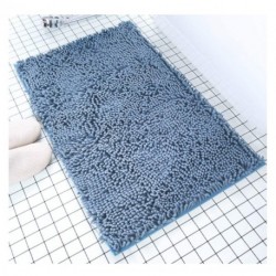 GELGE Chenille Bath Mat for Bathroom. Absorbent Microfiber and Non-Slip, Extra Soft Shaggy Rug. Machine wash. Bath Mat 20 "x32 for Bathroom, Living Room, Kitchen and Laundry Room (Fog Blue)
