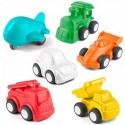 Celket Baby Toy Car for 2 Year Old, 6 Pack Car Toy Vehicle for Baby Boy Girl, Color Learning | Role-Play Fun Push and Go Car Toy Gift for 18M+, Educational Baby Toy Free-Wheel Cognitive Vehicle