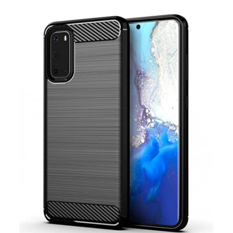 WEGOWI Case for Samsung Galaxy S20 Phone,Galaxy S20 Case 6.2 Inch,TPU Shock Absorption Technology Full Protective Case Carbon Fiber Cover for Galaxy S20 Smartphone (Black)