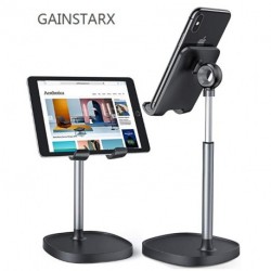  Cell Phone Stand, Angle Height Adjustable GAINSTARX Phone Stand For Desk, Thick Case Friendly Phone Holder Stand