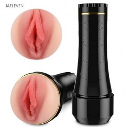 JAELEVEN Pocket Pussy,Male Masturbators Cup Adult Sex Toys Realistic Textured Pocket Vagina Pussy Man Masturbation (Blackness)