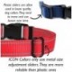 Cacacar Reflective Lockable Nylon Dog Collar Small Medium Large Sizes