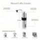 HKESTLD Manual Coffee Grinder,Hand Coffee Bean Grinder with Adjustable Setting,Brushed Stainless Steel Hand Crank Conical Burr Mill for Precision Brewing