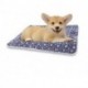 OUQUN Ultra Soft Pet (Dog/Cat) Bed with Cute Prints | Reversible Fleece Crate Bed Mat | Machine Washable Pet Bed Liner