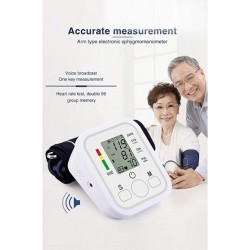 Nabelisen  Digital Blood Pressure Monitor Upper Arm,Large BP Cuff Automatic, 2 * 99 Memory Storage, Automatic Digital BP Monitor Large LCD Display & Voice Broadcast, Accurate & Fast Reading