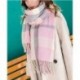 UFLYAY Women's Fashion Scarves Long Shawl Winter Thick Warm Knit Large Plaid Scarf