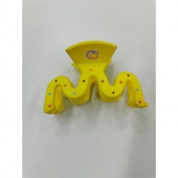 Hair Claw Clips Large 3 Inch No Slip Big Jaw Clip Clamp yellow Color for Thin Fine Thick Hair Women and Girls .