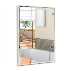 Wopuzr  22x30 White Frame Wall Mirror, Shatter-Proof Beveled Mirrors