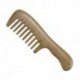 POGGKT Natural Green Sandalwood Wood Comb No Static Wide Tooth Comb and Fine Tooth Rat Tail Comb Wooden Comb Set