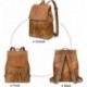 Ceznllin Women Vintage Genuine Leather Backpack 