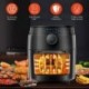 VANZAS Air Fryer, Air Fryer Oven 8-in-1, Oil-less Electric Air Fryer with Dehydrator,LED Digital Touchscreen, Time & Temperature Dial, Including Air Fryer Accessories
