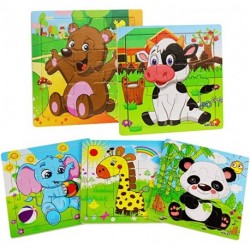 MEHISEY Wooden Puzzles for Toddlers 2-5 Years Old (5 Pack)