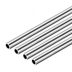 MaxLite 304 Stainless Steel Round Tubing 6mm OD 0.8mm Wall Thickness 250mm Length Seamless Straight Pipe Tube 4 Pcs