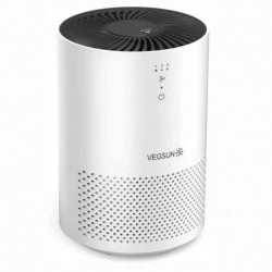 VEGSUN HEPA Air Purifier Air Filter with Fragrance Sponge Air Cleaner Eliminate Smoke, Dust,Pollen, Dander Air Purifiers for Home, Bedroom, Living Room, Kitchen and Office