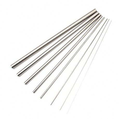 VeinSpeed 8Pcs Stainless Steel 304 Steel Pipe Tube Tubing, Outer Diameter 0.5 to 12 mm, Length 300mm