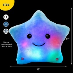 Feigrow Creative Musical Glow Twinkle Star Lullaby Light up Stuffed Toys Animated Soothe Kids Emotions Christmas Festival Gift for Toddlers, Blue
