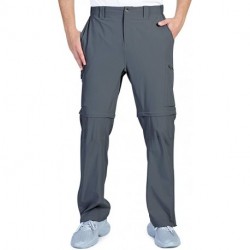 Ahrysaor Men's Convertible Pants, Quick Dry Hiking Zip-Off Pants, Stretch Lightweight Cargo Pants