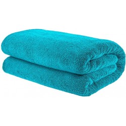 Addpel Soft & Absorbent Oversized 40x80 Ringspun Genuine Cotton 650 GSM Premium Hotel & Spa Quality Turkish Bath Sheet Towel, Aqua Blue