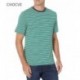 CHOCVE Men's 2-Pack Slim-Fit Short-Sleeve Crewneck Stripe T-Shirt