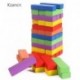 Kzancn Lotus Wood Building Blocks,Stacked Game, Stacking Height, Inverted Tower, Mixed Colors, (48 PCS)