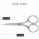 Dxlang Small Precision Embroidery Scissors, 4" Forged Stainless Steel Sharp Pointed Tip Detail Shears for DIY Craft Thread Cutting, Needlework Yarn & Sewing