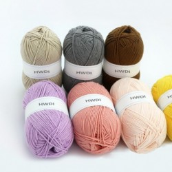 HWDI 7 Cotton yarn, for Crochet and Knitting,  Craft DK Yarn Perfect Starter Kit