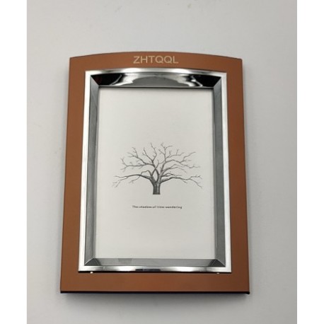 ZHTQQL Picture Frame, Rustic Brown Photo Frame with High Definition Glass for Wall & Tabletop Display