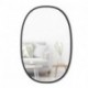 JDKBO Oval Wall Mirror, 24 x 36-Inch, Black