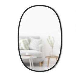 JDKBO Oval Wall Mirror, 24 x 36-Inch, Black