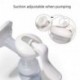 YIGETT Manual Breast Pump, Adjustable Suction Silicone Hand Pump for Breastfeeding Mom, Unique Split Design Milk Pump