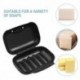 Wokic Soap Case 2Pcs Travel Soap Box Sealing Waterproof Soap Dish Holder for Men Women Home Bathroom Shower Travel (Black)